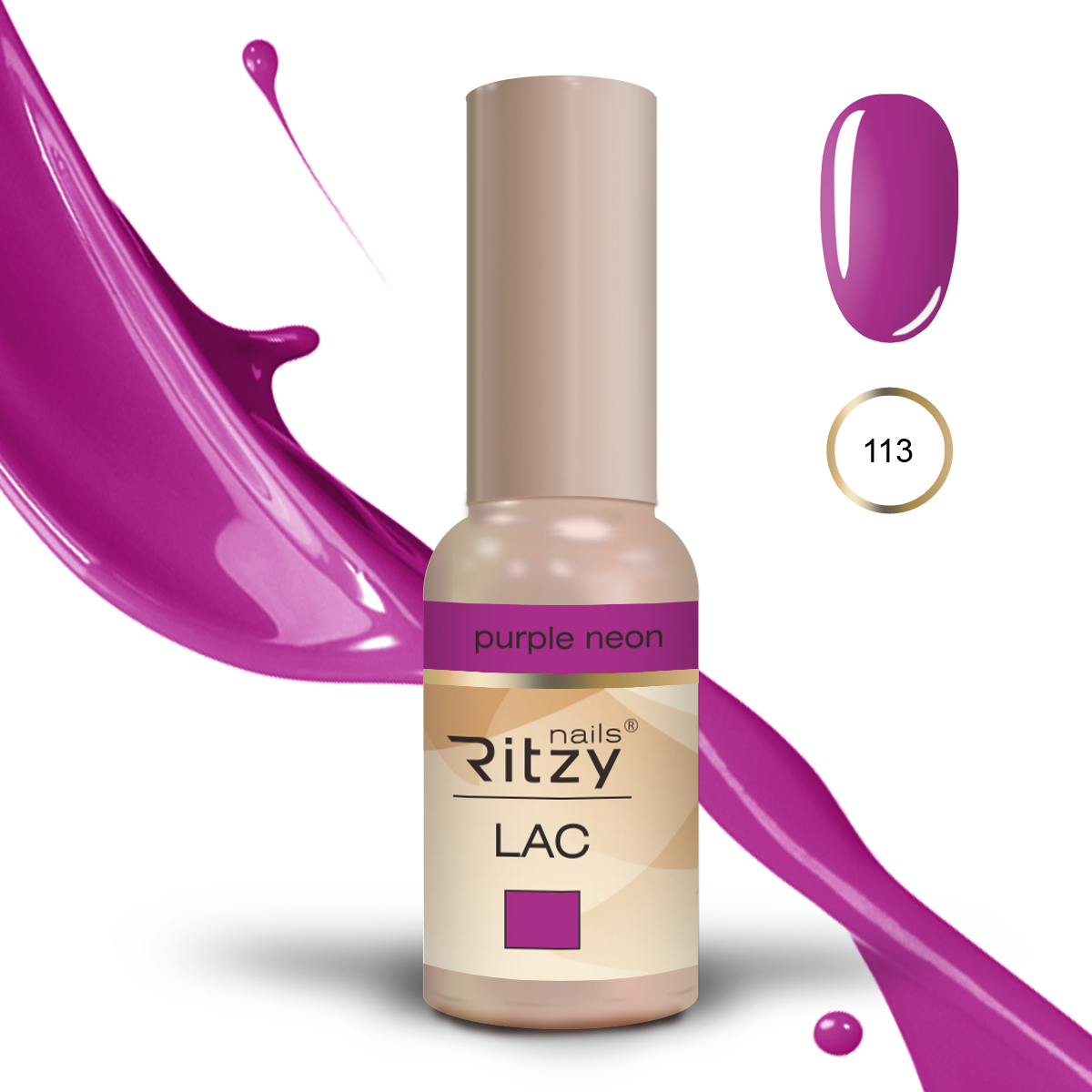 Ritzy UV/LED GEL LAK PURPLE NEON 113