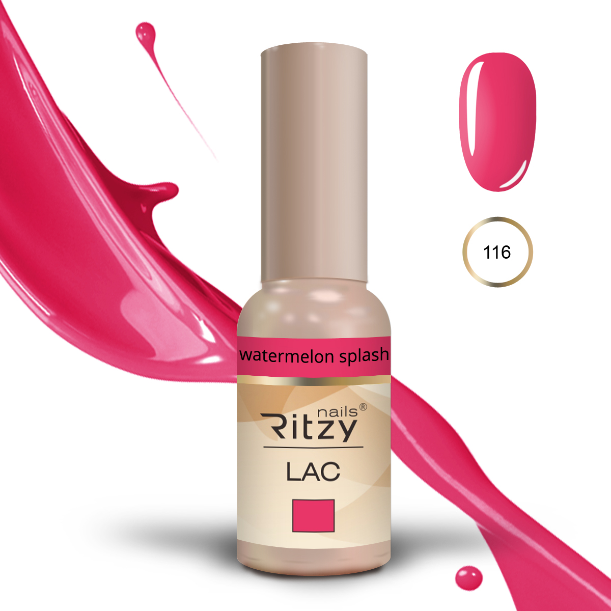 Ritzy UV/LED GEL LAK WATERMELON SPLASH 116