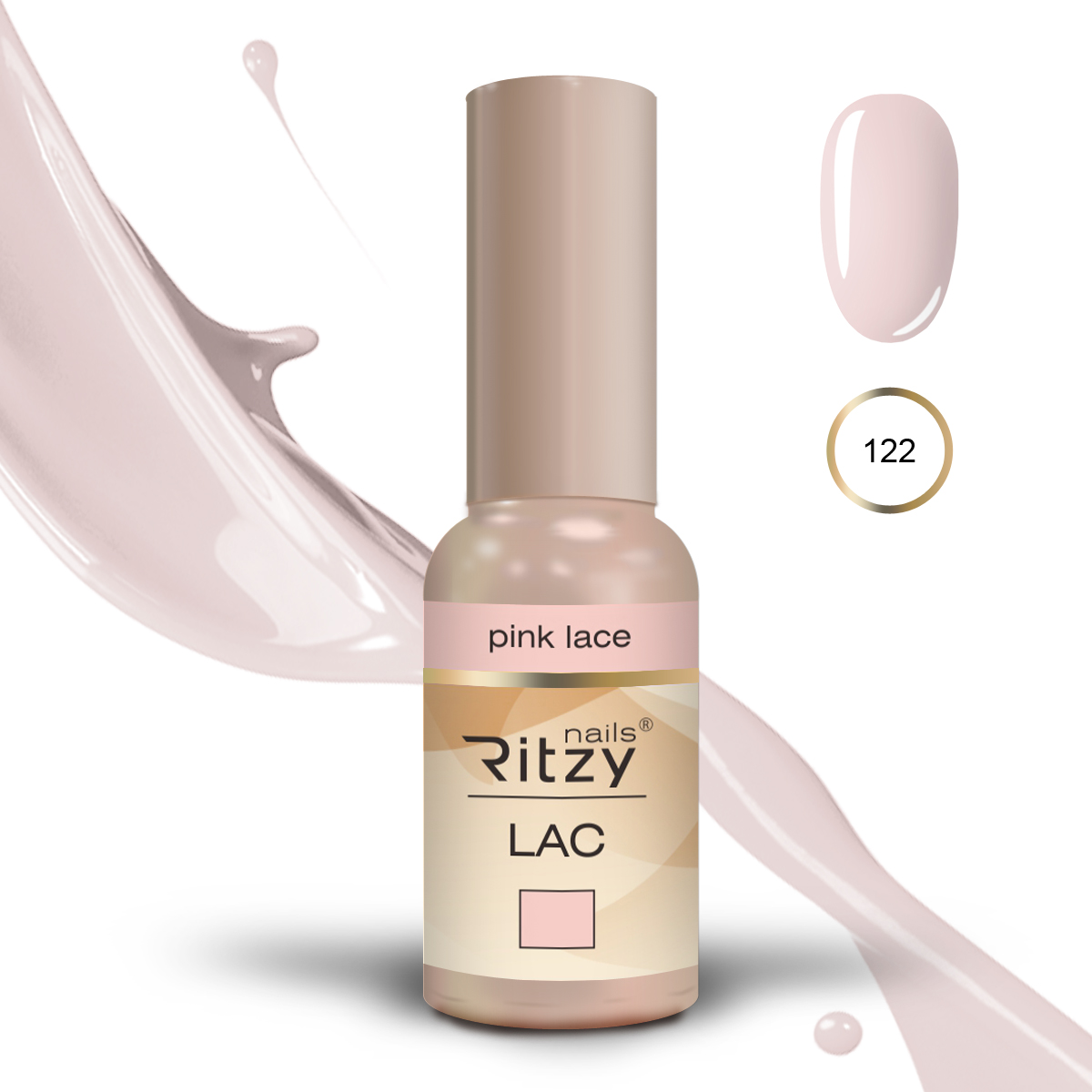 Ritzy UV/LED GEL LAK PINK LACE 122