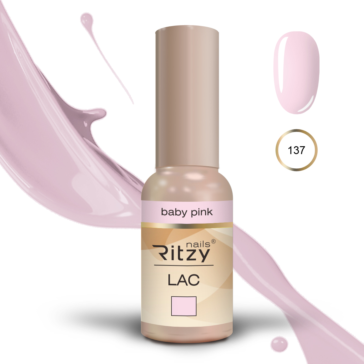 Ritzy UV/LED GEL LAK BABY PINK 137