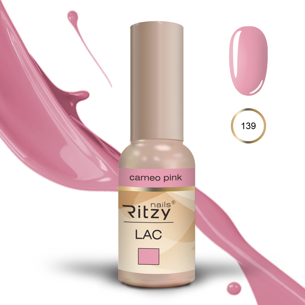 Ritzy UV/LED GEL LAK CAMEO PINK 139